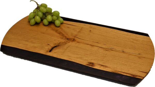 Cherry + Black - Purple Epoxy Charcuterie Board