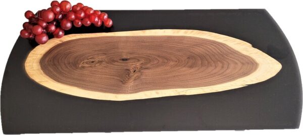 Walnut and Black Epoxy Charcuterie Board