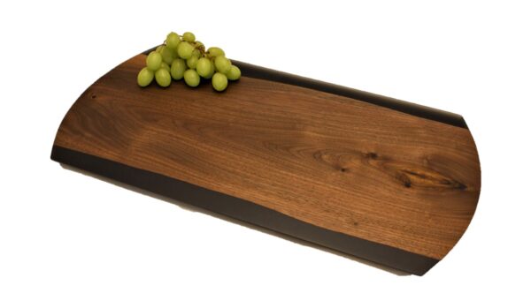 Walnut and Black Epoxy Charcuterie Board