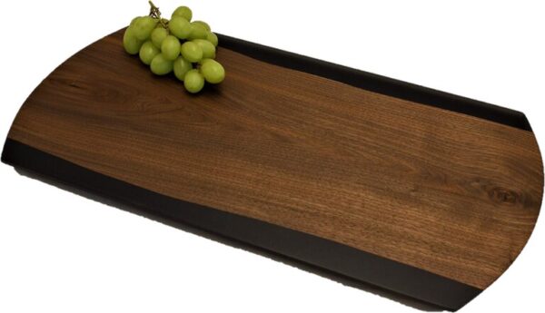 Walnut and Black Epoxy Charcuterie Board